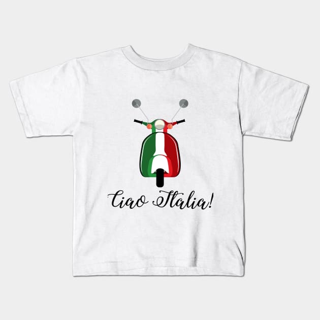 Ciao Italia! Kids T-Shirt by C_ceconello